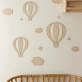 3D Holz-Wandsticker Deko Heissluftballone