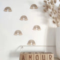 3D Holz-Wandsticker Deko Regenbogen