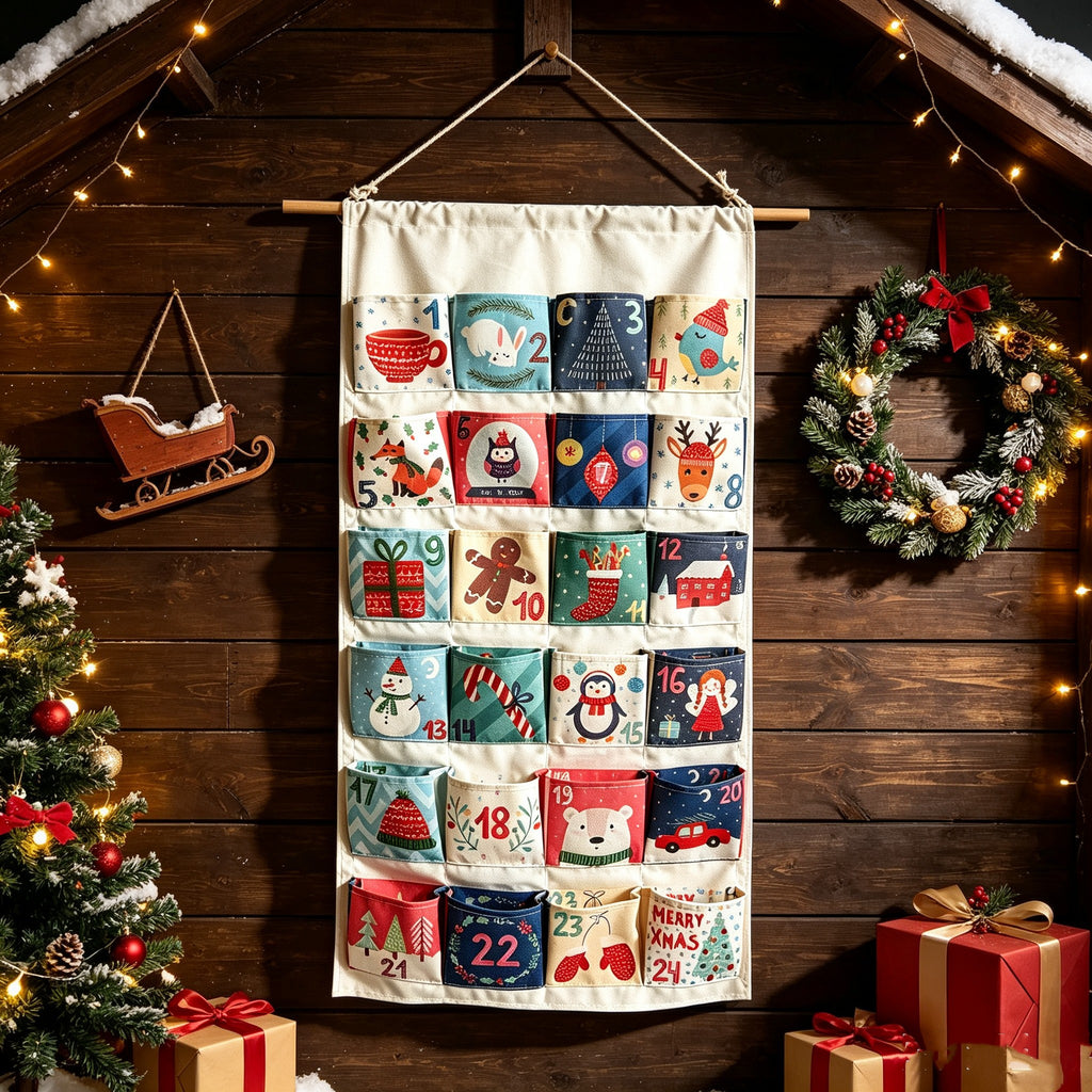 Adventskalender zum Aufhängen und Befüllen
