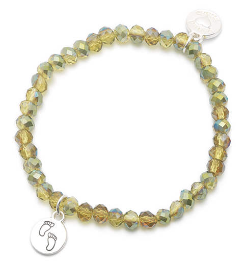 Armband, Charm, Füsschen