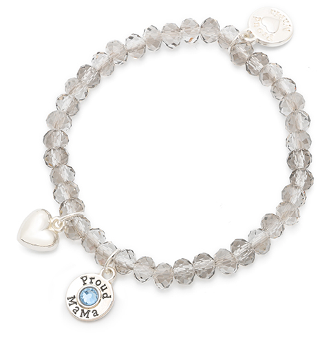Armband, Charm, Ice/ Blau