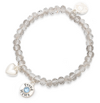 Armband, Charm, Ice/ Blau