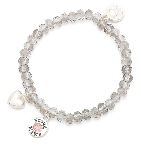 Armband, Charm, Ice/ Rosa