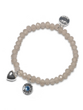 Armband, Herz Taupe