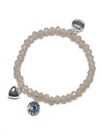 Armband, Herz Taupe