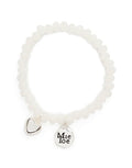 Armband, Herz Weiss