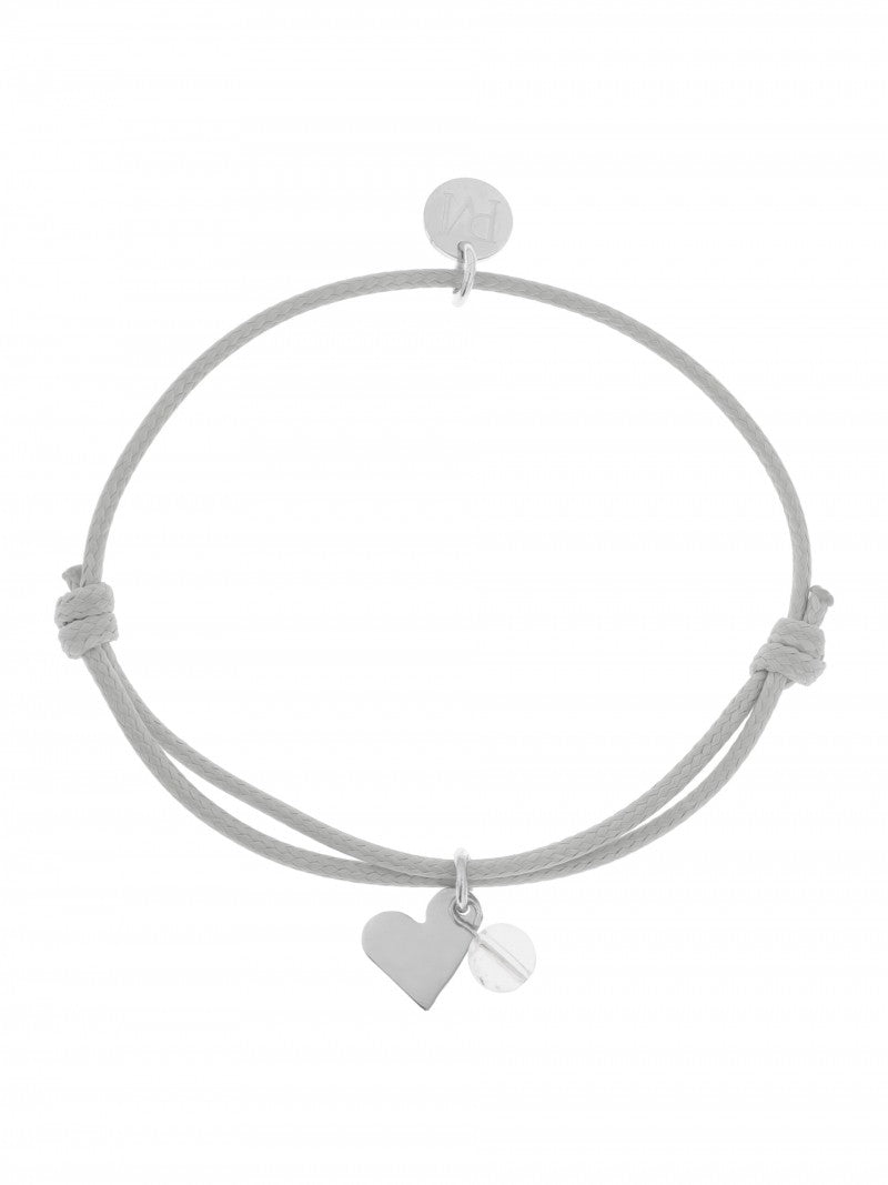 Armband Mea, Grau/ Kristall