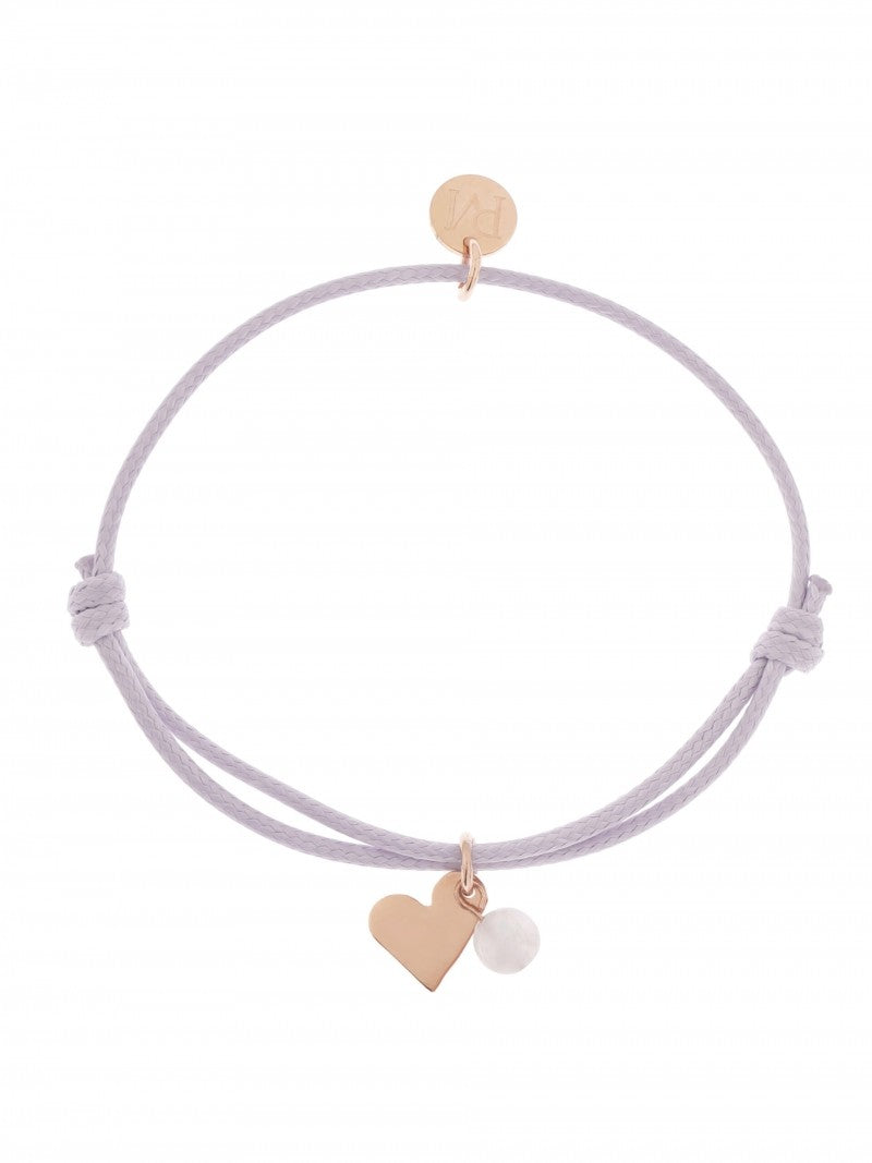 Armband Mea, Violet/ Rosenquarz