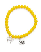 Armband, Schleife Gelb