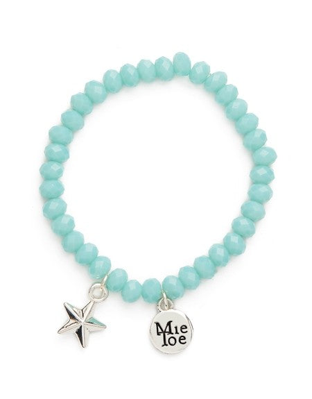 Armband, Stern Hellblau