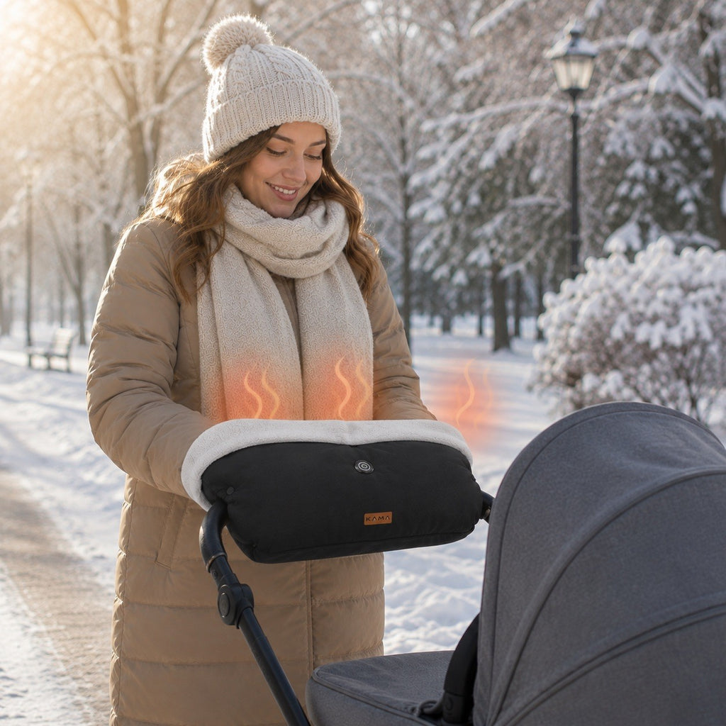 beheizbarer Kinderwagen Handwärmer inkl. Akku