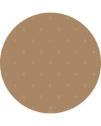 Bodenmatte Schutzmatte, rund 110cm, Gepunktet Herbstgold