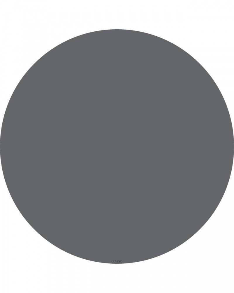 Bodenmatte Schutzmatte, rund 110cm, Granit Grau