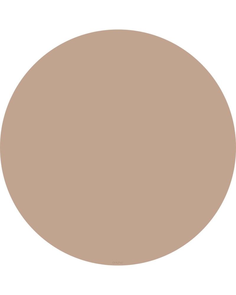 Bodenmatte Schutzmatte, rund 110cm, Mokka