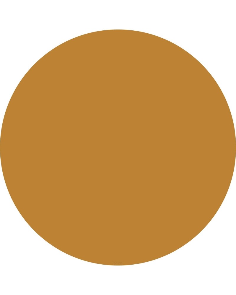 Bodenmatte Schutzmatte, rund 110cm, Mustard