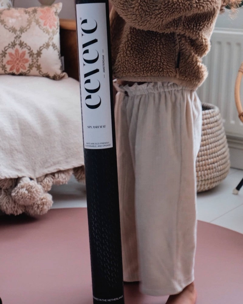 Bodenmatte Schutzmatte, rund 110cm, Powder Blush