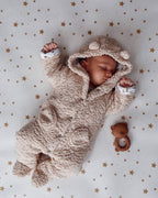 Bodenmatte Schutzmatte, rund 110cm, Stars Mandel