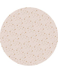 Bodenmatte Schutzmatte, rund 110cm, Stars Mandel