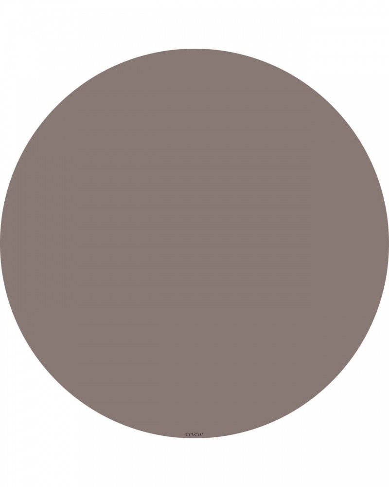 Bodenmatte Schutzmatte, rund 110cm, Taupe