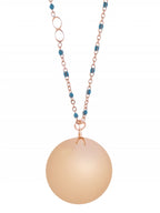 Bola-Kugel Fine Collection Schwangerschaftskette, Rosé-Blau