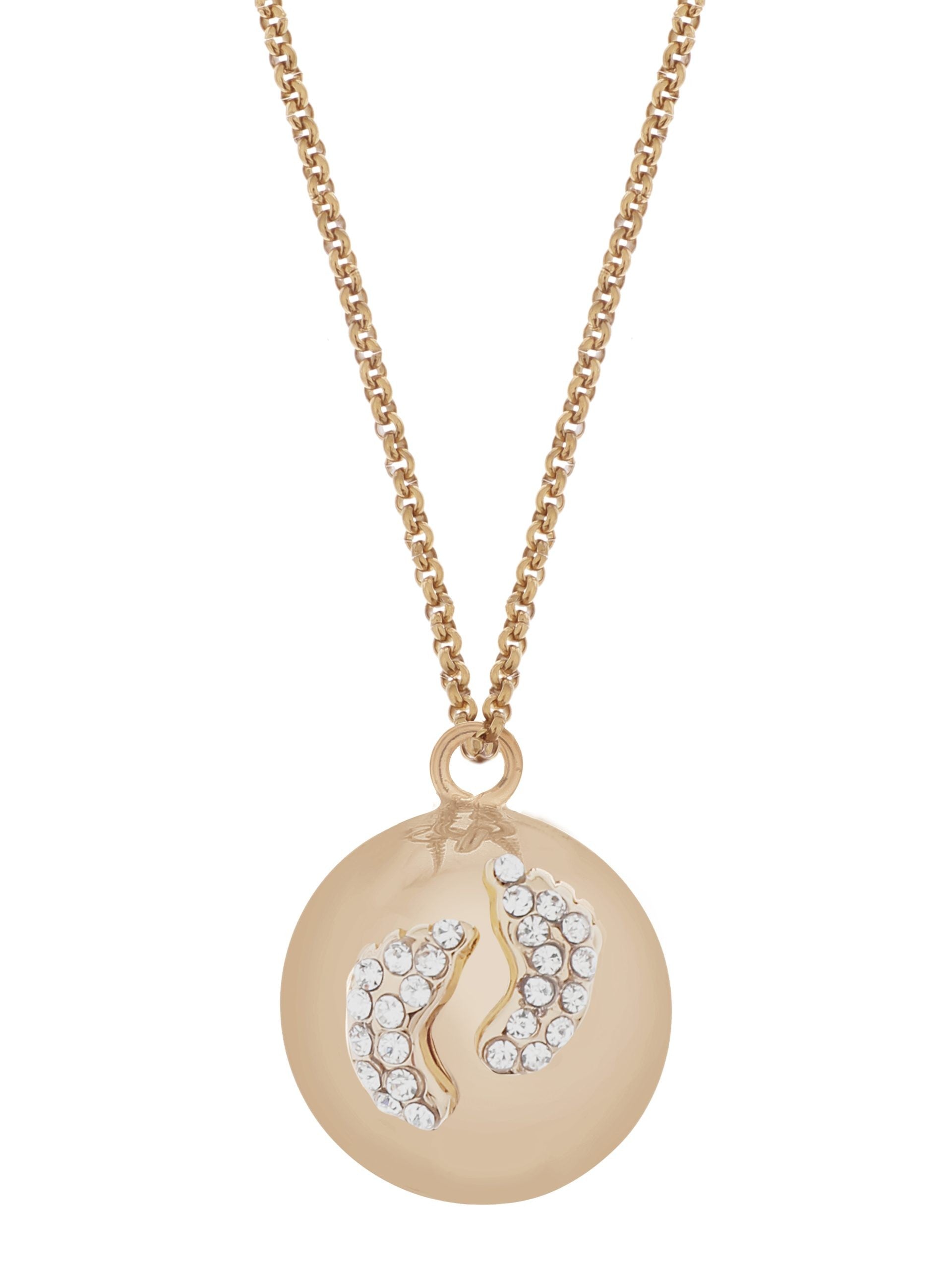 Bola-Kugel / Schwangerschaftskette Eva, Füsschen Rose Gold