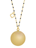 Bola-Kugel / Schwangerschaftskette Fine, Gold/ Schwarz