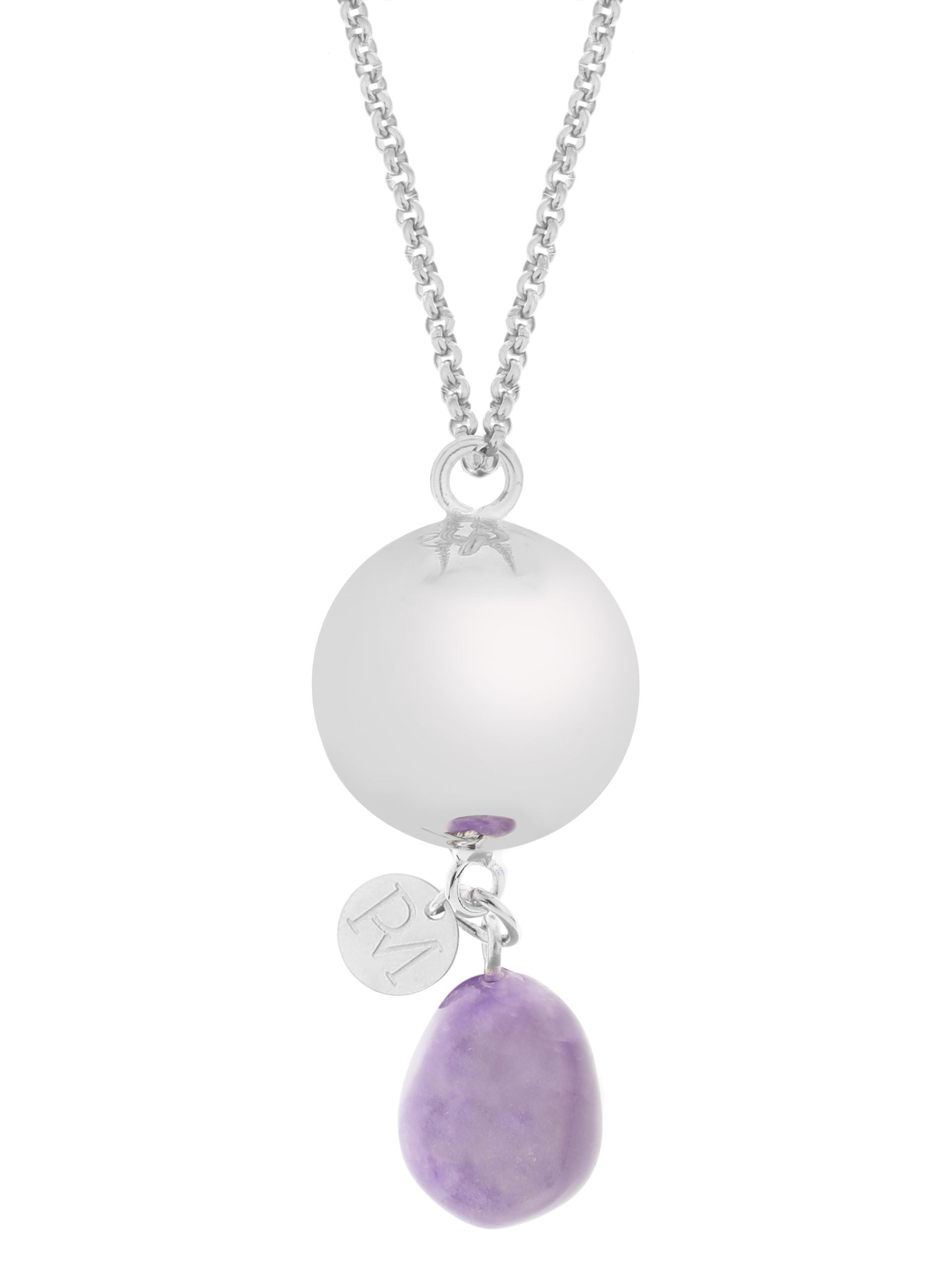 Bola-Kugel Schwangerschaftskette, Linn Amethyst