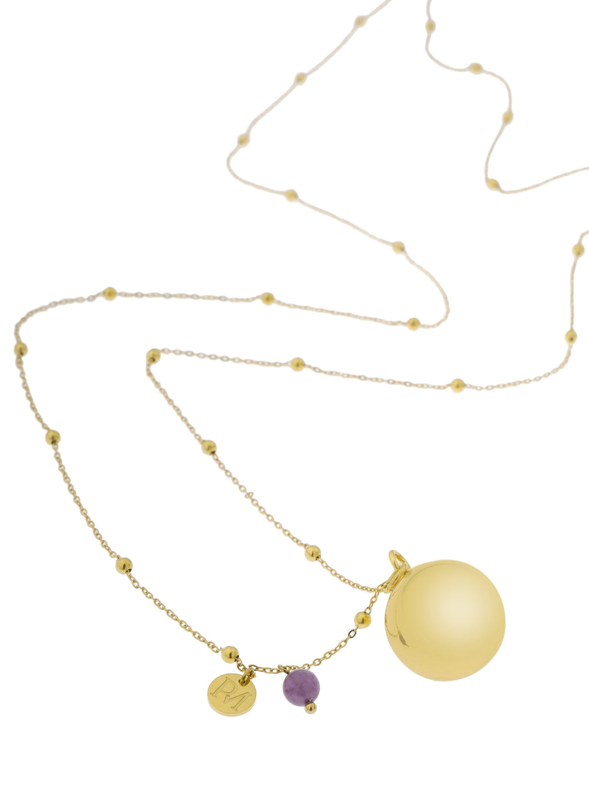 Bola-Kugel / Schwangerschaftskette Olivia, Amethyst