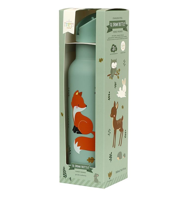 Edelstahl Trinkflasche - Waldfreunde (500 ml)