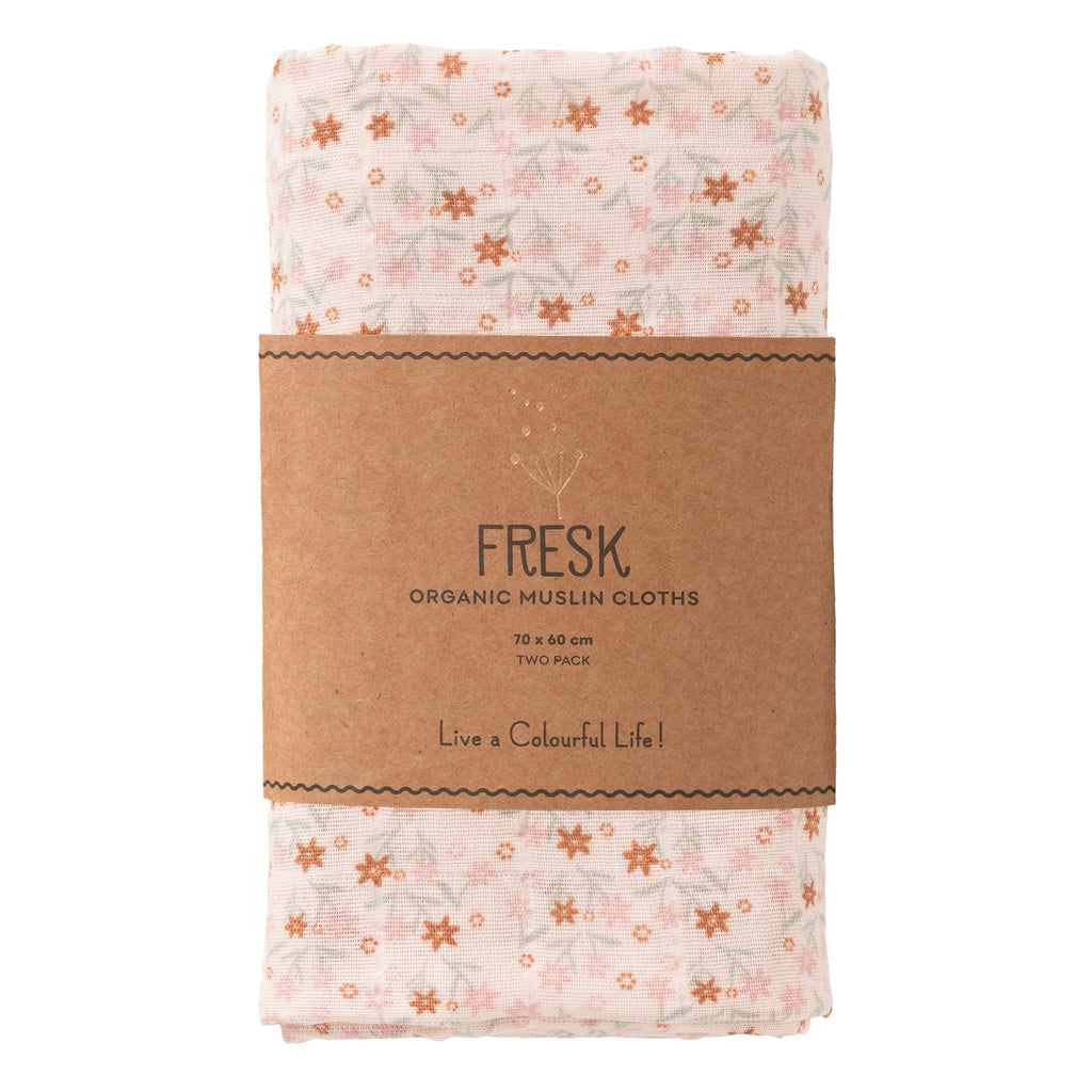 Einschlag- und Mulltuch (2er Pack), Garden Flowers