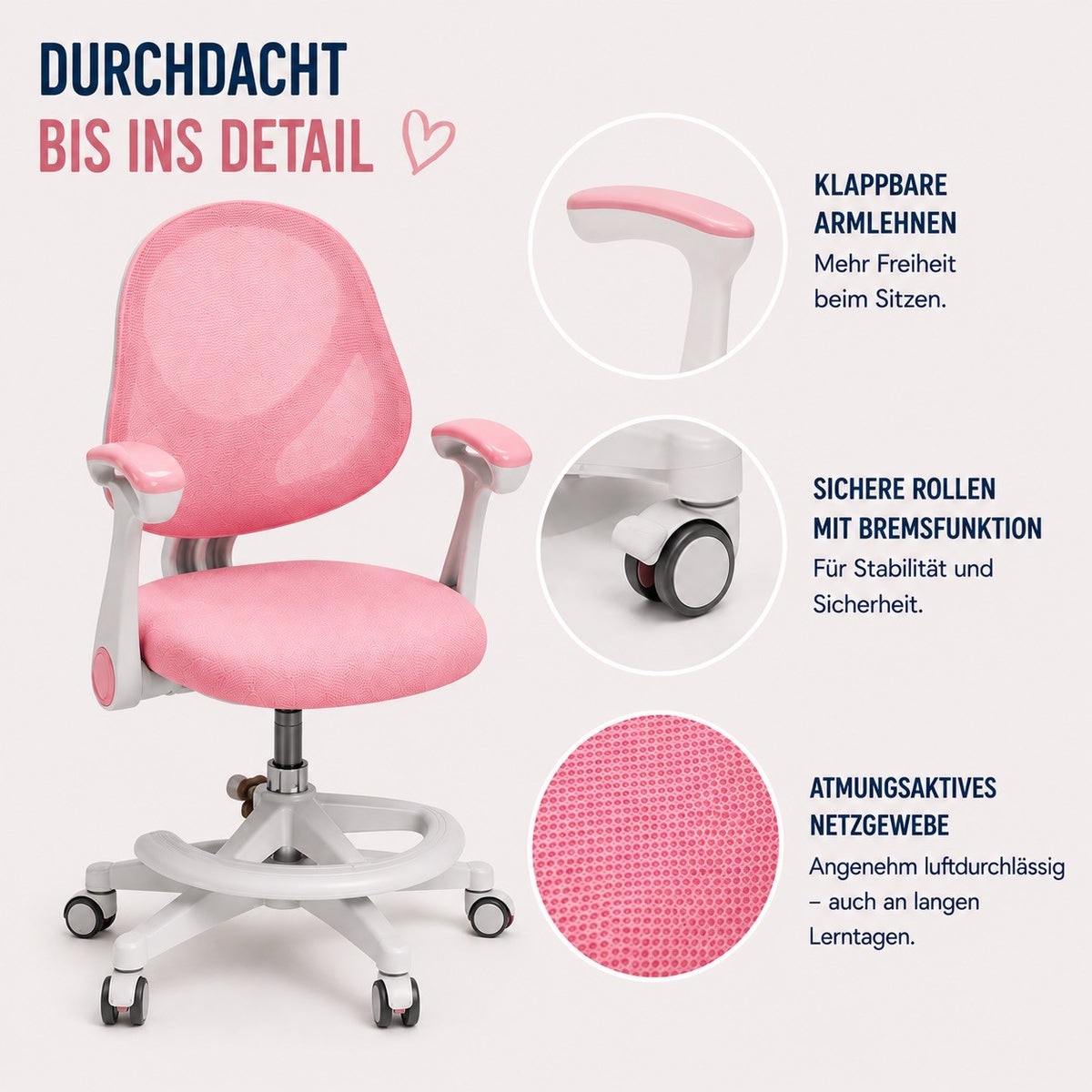Ergonomischer Kinder-Bürostuhl