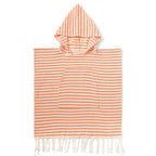 Kinder-Poncho gestreift mit Zotteln