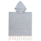 Kinder-Poncho gestreift mit Zotteln
