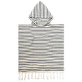 Kinder-Poncho gestreift mit Zotteln