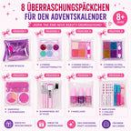 Kinderschminkset XXL – 8 Überraschungspäckchen für den Adventskalender