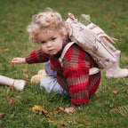 kleiner Kinder Rucksack, Indigo Dots