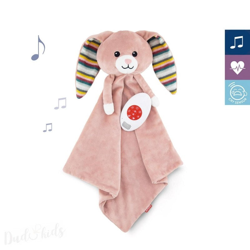 Kuscheltuch mit Sound-Modul, Hase Becky
