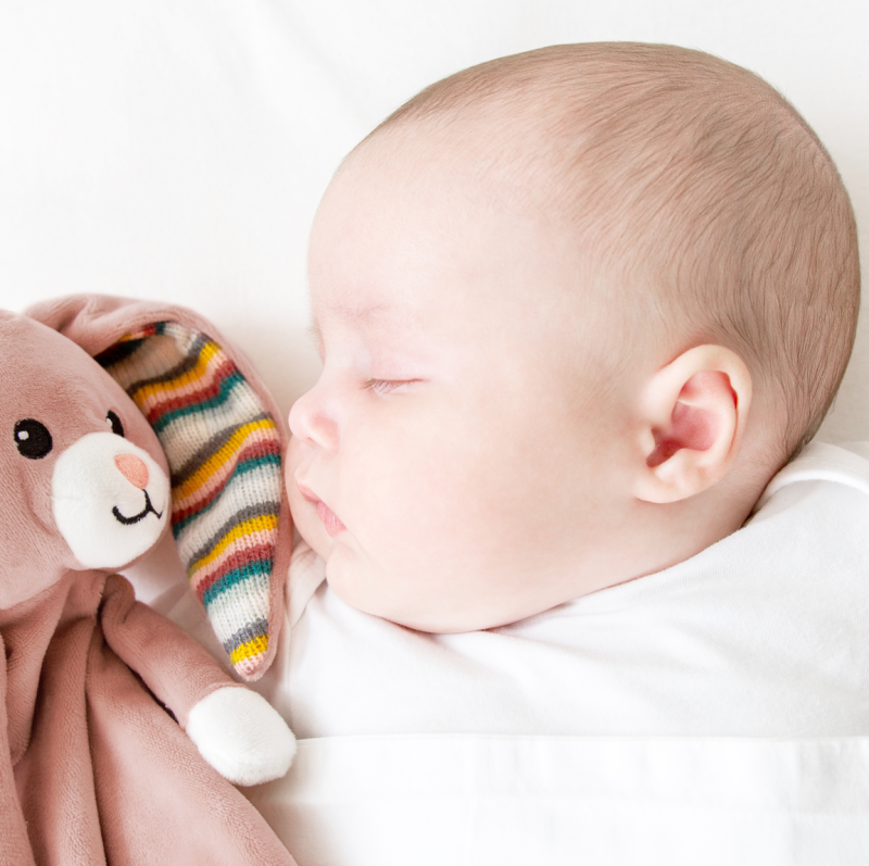 Kuscheltuch mit Sound-Modul, Hase Becky
