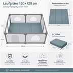 Laufgitter für Kinder inkl. Bodenmatten
