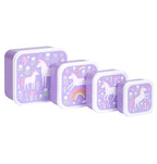 Lunchbox, 4er Set, Einhorn