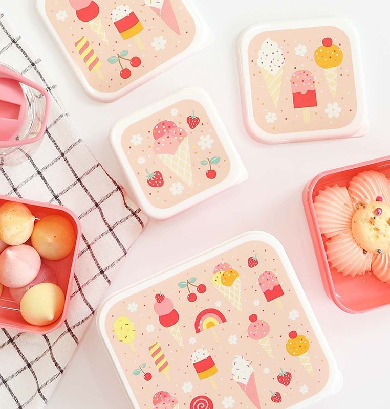 Lunchbox, 4er Set, Eiscreme