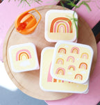 Lunchbox, 4er Set, Regenbogen