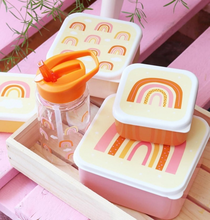 Lunchbox, 4er Set, Regenbogen