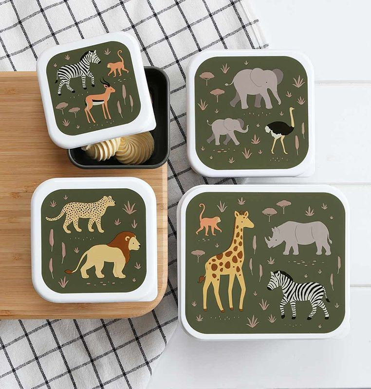 Lunchbox, 4er Set, Savanne