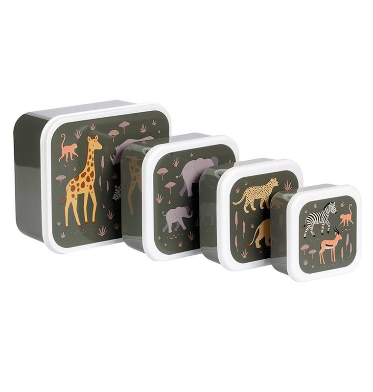 Lunchbox, 4er Set, Savanne