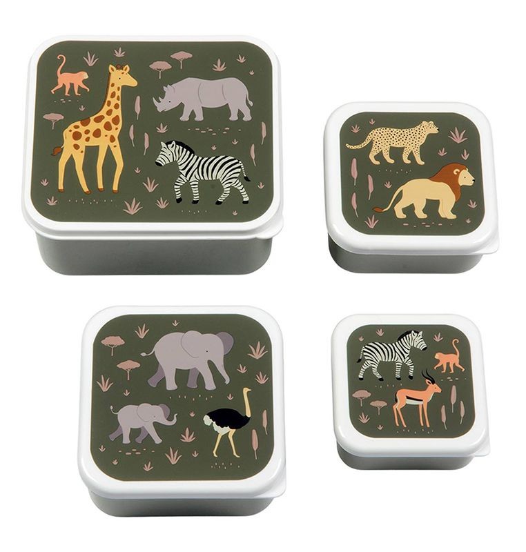 Lunchbox, 4er Set, Savanne