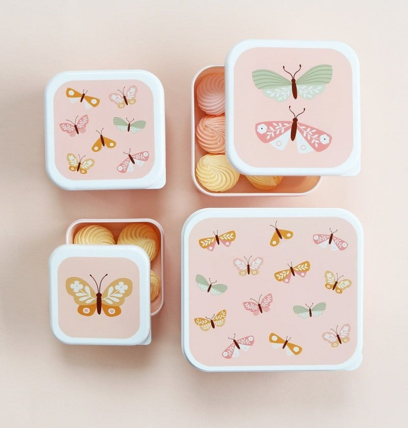 Lunchbox, 4er Set, Schmetterlinge
