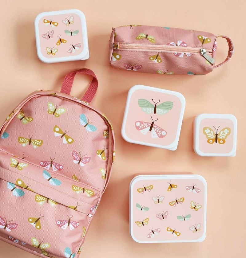 Lunchbox, 4er Set, Schmetterlinge