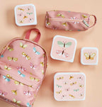 Lunchbox, 4er Set, Schmetterlinge