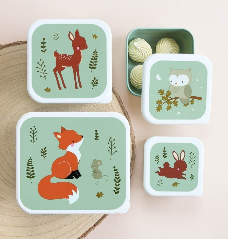 Lunchbox, 4er Set, Waldfreunde